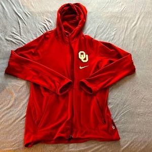 🏈🔥 OU Nike elite dri-fit zip-up jacket!